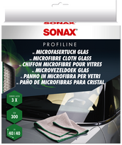 SONAX Mikropluošto šluostės stiklų valymui, 3vnt 451541