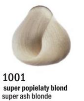 Allwaves Cream Color plaukų dažai, ilgalaikis dažymas, 100 ml 1001 super pelenų blondinė.