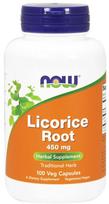 NOW Foods Licorice Root, 450mg - 100 kapsulių