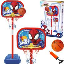 Krepšinio rinkinys Spidey reguliuojamas krepšys + kamuolys 14 cm SP0880