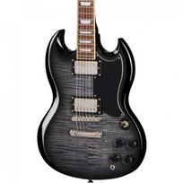 Epiphone SG Tribute Plus Ebony Burst Elektrinė gitara Double Cut
