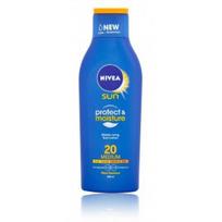 Nivea Sun Protect & Moisture drėkinamasis losjonas nuo saulės su SPF20 - 200 ml.