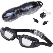 UV ANTI-FOG plaukimo akiniai + ausų ir nosies kištukai SP0792 CY