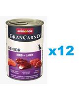 ANIMONDA GranCarno Senior rinkinys su ėriena ir veršiena 12 x 800 g