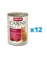 ANIMONDA Carny rinkinys  jautiena ir širdelės 12 x 400 g