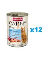 ANIMONDA Carny Adult rinkinys vištiena ir lašiša 12 x 400 g
