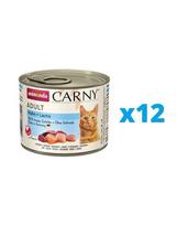 ANIMONDA Carny Adult rinkinys  vištiena ir lašiša 12 x 200 g