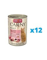 ANIMONDA Karma Carny Adult rinkinys kalakutiena, vištiena ir krevetės 12 x 400 g