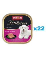 ANIMONDA Vom Feinsten Adult kalakutiena ir ėriena 22x150g