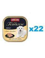 ANIMONDA Vom Feinsten Suaugusiems  jautiena su bulvėmis 22x150 g