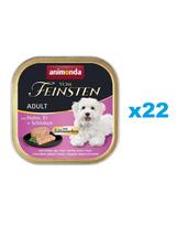 ANIMONDA Vom Feinsten Adult vištiena, kiaušiniai ir kumpis 22x150g