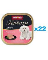 ANIMONDA vom Feinsten Senior Kalakutų širdys 22x150g