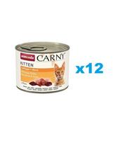 ANIMONDA Carny Kitten Poultry&Beef 12x200 g paukštiena ir jautiena kačiukams