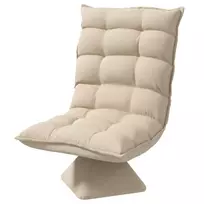 Grindų kėdė, minkštas minkštasuolis, tinginio sofa, smėlio spalvos
