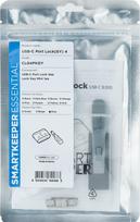 Smartkeeper SMARTKEEPER Mini USB Port Lock Type C 4 - 1x klíč + 4x záslepka, šedá | CL04PKGY | 8809534691683