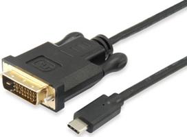 Kabel USB Equip USB-C - DVI-D 1.8 m Black (133468) | 133468 | 4015867203743