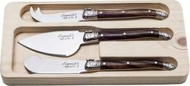 Laguiole Laguiole premium line zestaw noży do sera Dark Woo | 8718719301630 | 8718719301630