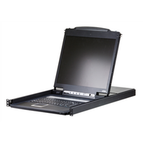ATEN CL1308N-ATA-AG KVM 8 port LCD 19 + keyboard + touchpad PS/2 or USB 1U 19 Rack