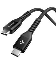 Juodas laidas USB-C - USB-C 100W / 100cm "Spigen EB10010CCA Essential"