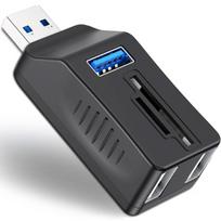 USB 3.0 šakotuvas su SD/TF kortelių skaitytuvu, 5-in-1