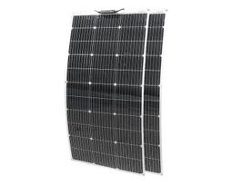 Pusiau lanksčios monokristalinės saulės panelės 200 W (2x100W)
