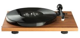 "Pro-Ject E1 BT" patefonas su įmontuotu stiprintuvu ir AT3600L kasete, "Bluetooth" siųstuvas, graikinis riešutas