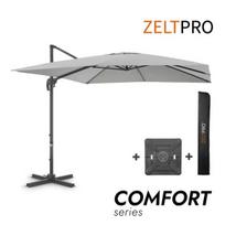 Lauko skėtis su Solid padu ir užvalkalu Comfort Light Grey