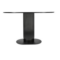 Ovalus Maxim stalas juodas su viena koja 120x70cm