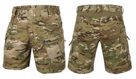Trumpi vyriški šortai Helikon-Tex UTS Rip-Stop YKK® užtrauktuku užsegamas praskepas, Multicam