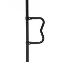 Perkėlimo stulpas, nuo grindų iki lubų reguliuojama rankena, 214x8.5x305 cm, juoda, metalas