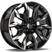 Ratlankis CARBONADO R18x8 5x120 ET 30 CB 72 (Black Front Polished)