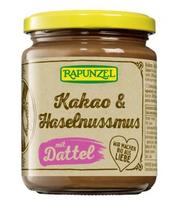 Kokosų ir lazdynų riešutų kremas su datulėmis ir kakava, ekologiškas, Rapunzel, 250 g