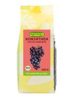 Smulkiosios, mėlynosios Korinto razinos, ekologiškos, Rapunzel 250g.