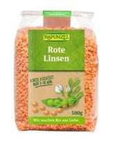 Rapunzel raudonieji lęšiai, ekologiški, Rapunzel, 500 g