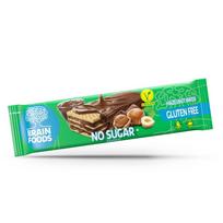 Brain Foods vaflinis batonėlis su lazdyno riešutais 40g , Brain Foods