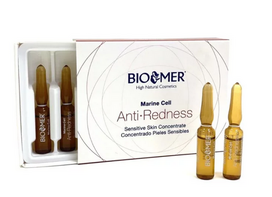 BioMer raustančios odos veido koncentratas ANTI REDNESS (5 vnt. x 2 ml), BioMer
