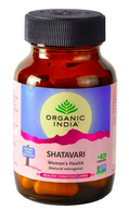 Šatavari. Maisto papildas, ekologiškas, Organic India, 60kaps.