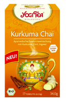 Ajurvedinė prieskonių arbata su ciberžole, ekologiška, Yogi Tea, 17 pak.