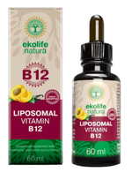 Vitaminas B12 liposomose. Maisto papildas 60 ml, Ekolife natura