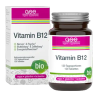 GSE Vitaminas B12. Maisto papildas, ekologiškas 120 tabl.