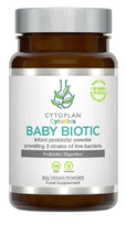 Gyvosios bakterijos vaikams BABY BIOTIC. Maisto papildas, Cytoplan 30g