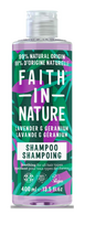 Levandų ir pelargonijų šampūnas normaliems ir sausiems plaukams, Faith in Nature, 400 ml