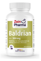 Valerijonų ekstraktas 500 mg. Maisto papildas, Zein Pharma 90 kaps.