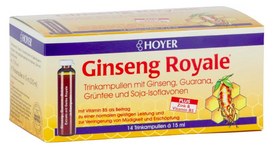 Skystas maisto papildas GINSENG ROYALE, HOYER, 14X15ml