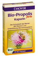 Propolis. Maisto papildas, ekologiškas, HOYER, 30 kaps.