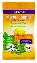 Manuka medaus 150+ MGO pastilės, ekologiškos, HOYER, 30g