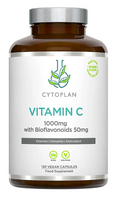 Vitaminas C su bioflavonoidais. Maisto papildas Cytoplan, 120kaps.