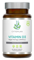 Vitaminas D3, 2500 TV. Maisto papildas, Cytoplan 60 vnt