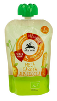 Obuolių, morkų ir abrikosų tyrelė, ekologiška, Alce Nero, 100g
