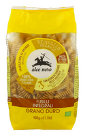 Pilno grūdo kviečių makaronai FUSILLI, ekologiški, Alce Nero, 500g